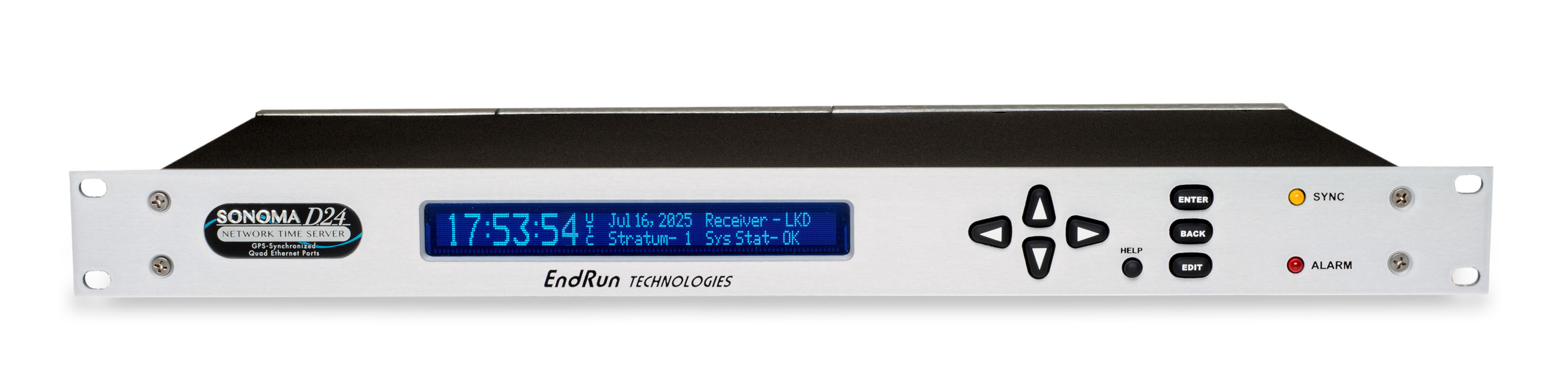Sonoma GPS D24 Network Time Server Front Panel