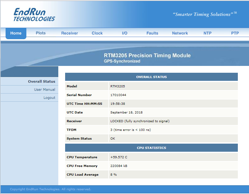 RTM3205 Sample Web Page